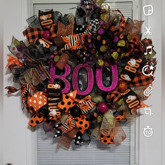 BOO Halloween wreaths